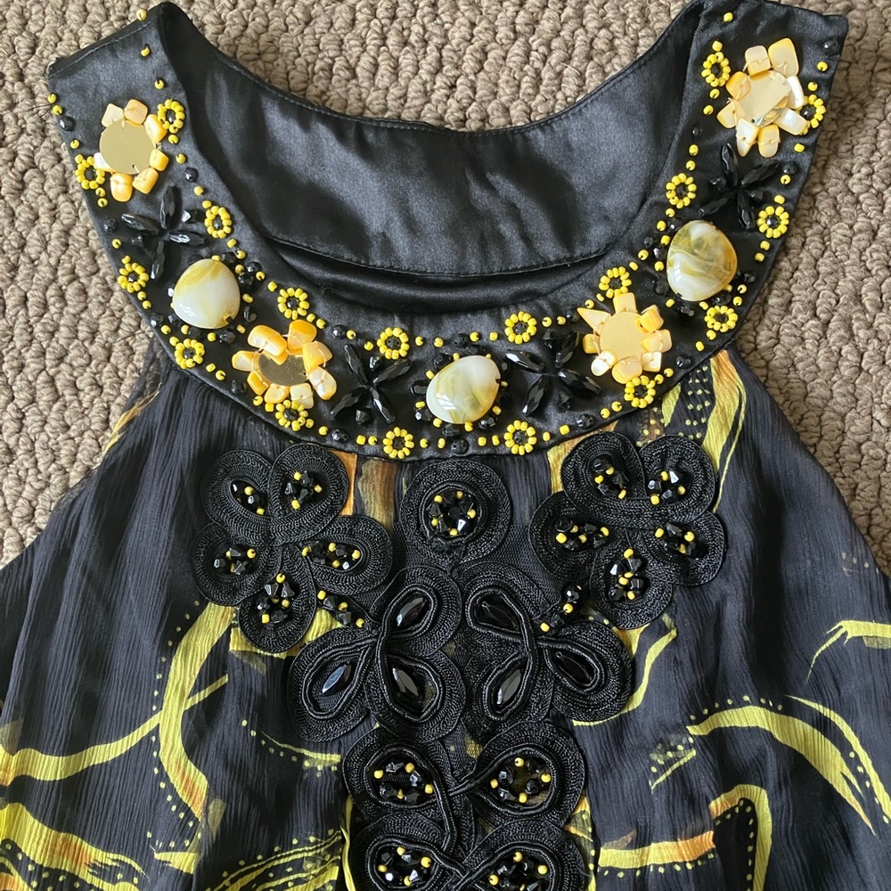 NWT Sue Wong Nocturne Silk Beaded Halter Dress New - Picture 4 of 4